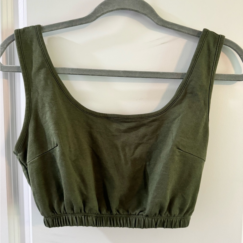 Better Be Olive Green Sports Bra